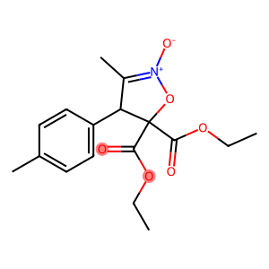 5,5(4H)-Isoxazoledicarboxylic acid, 3-methyl-4-(4-methylphenyl)-, 5,5-diethyl ester, 2-oxide