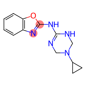 N-(5-Cyclopropyl-1,4,5,6-tetrahydro-1,3,5-triazin-2-yl)-1,3-benzoxazol-2-amine