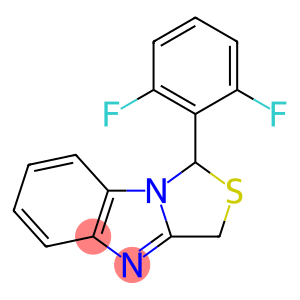 1H,3H-Thiazolo[3,4-a]benzimidazole, 1-(2,6-difluorophenyl)-