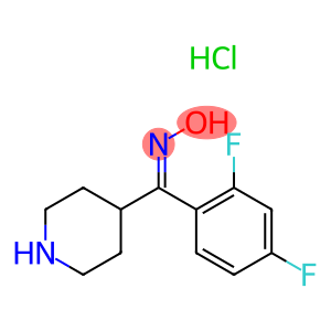 (Z)-(2,4-Difluorophenyl)piperidin-4-ylmethanone oxime monohydrochloride