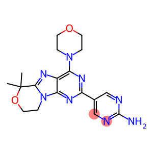 5-(6,6-dimethyl-4-morpholino-8,9-dihydro-6H-[1,4]oxazino[4,3-e]purin-2-yl)pyrimidin-2-amine