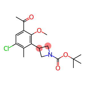 tert-butyl 3-(3-acetyl-5-chloro-2-Methoxy-6-Methylphenyl)azetidine-1-carboxylate