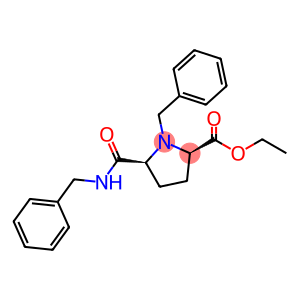 D-Proline, 1-(phenylmethyl)-5-[[(phenylmethyl)amino]carbonyl]-, ethyl ester, (5S)-