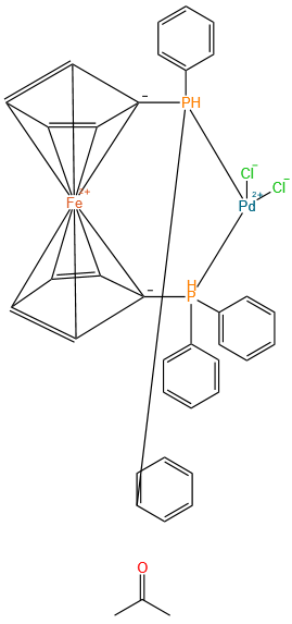 [1,1′-双(二苯基膦)二茂铁]二氯化钯(II)丙酮络合物