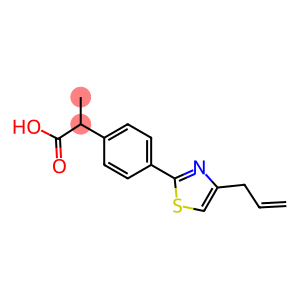 α-Methyl-4-[4-(2-propenyl)-2-thiazolyl]benzeneacetic acid