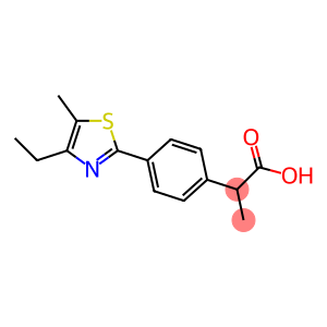 Benzeneacetic acid, 4-(4-ethyl-5-methyl-2-thiazolyl)-α-methyl-