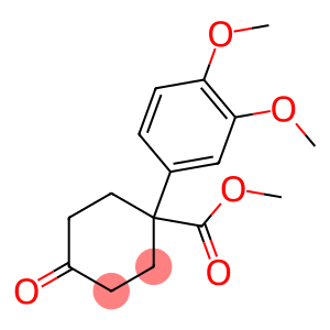 Cyclohexanecarboxylic acid, 1-(3,4-dimethoxyphenyl)-4-oxo-, methyl ester