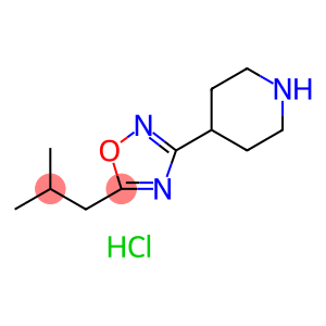 4-[5-(2-methylpropyl)-1,2,4-oxadiazol-3-yl]piperidine hydrochloride
