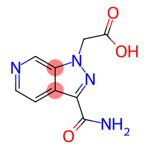 3-(aminocarbonyl)-1H-Pyrazolo[3,4-c]pyridine-1-acetic acid