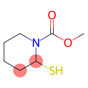 1-Piperidinecarboxylic  acid,  2-mercapto-,  methyl  ester