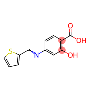 2-hydroxy-4-(thiophen-2-ylmethylideneamino)benzoic acid