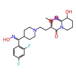 4H-Pyrido[1,2-a]pyrimidin-4-one, 3-[2-[4-[(Z)-(2,4-difluorophenyl)(hydroxyimino)methyl]-1-piperidinyl]ethyl]-6,7,8,9-tetrahydro-9-hydroxy-2-methyl-