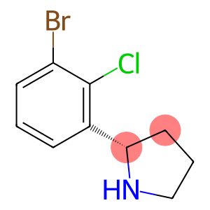 Pyrrolidine, 2-(3-bromo-2-chlorophenyl)-, (2S)-