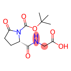 (S)-2-(1-(tert-Butoxycarbonyl)-5-oxopyrrolidine-2-carboxamido)acetic acid