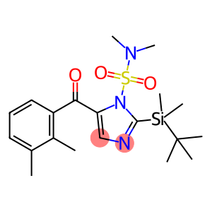 1-N,N-Dimethylsulfamoyl-2-(tert-butyldimethylsilyl)-5-(2,3-dimethylbenzoyl)imidazole