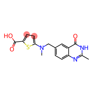 2-Thiophenecarboxylic acid, 5-[[(3,4-dihydro-2-methyl-4-oxo-6-quinazolinyl)methyl]methylamino]-