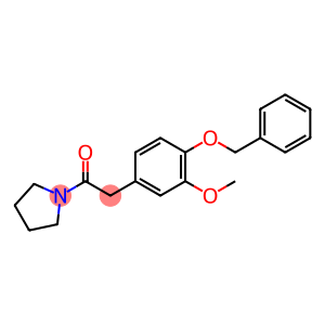 2-[4-(Benzyloxy)phenyl-3-methoxy-]-1-(1-pyrrolidinyl)-ethanone