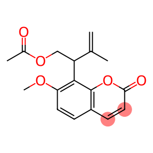 8-[1-[(Acetyloxy)methyl]-2-methyl-2-propenyl]-7-methoxycoumarin