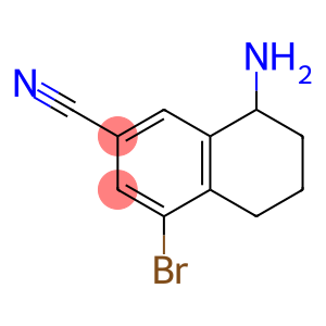 8-amino-4-bromo-5,6,7,8-tetrahydronaphthalene-2-carbonitrile