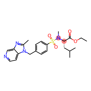 ethyl (2S)-4-methyl-2-[methyl-[4-[(2-methylimidazo[4,5-c]pyridin-1-yl)methyl]phenyl]sulfonylamino]pentanoate