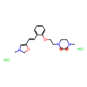 1-methyl-4-[2-[2-[(E)-2-(3-methyloxazol-5-yl)ethenyl]phenoxy]ethyl]pip erazine dihydrochloride