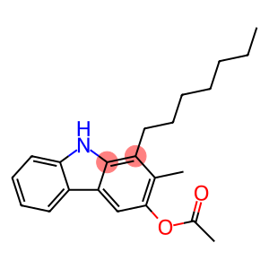 3-acetoxy-1-heptyl-2-methyl-9H-carbazole