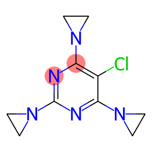Pyrimidine, 2,4,6-tris(1-aziridinyl)-5-chloro-