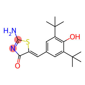 (5Z)-2-氨基-5-[(4-羟基-3,5-二叔丁基苯基)亚甲基]-1,3-噻唑-4-酮