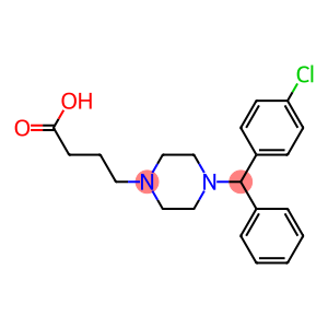 4-[(4-CHLOROPHENYL)PHENYLMETHYL]-1-PIPERAZINEBUTANOIC ACID