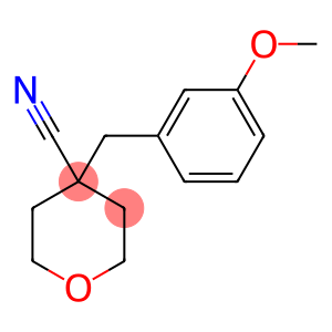 4-[(3-Methoxyphenyl)methyl]oxane-4-carbonitrile