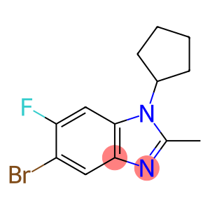 5-BroMo-1-cyclopentyl-6-fluoro-2-MethylbenziMidazole