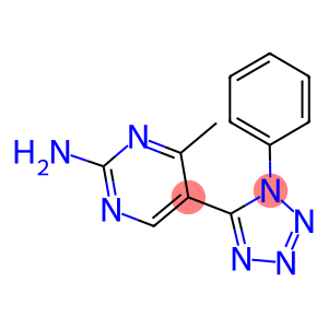 4-methyl-5-(1-phenyl-1H-tetraazol-5-yl)-2-pyrimidinylamine