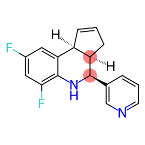 3H-Cyclopenta[c]quinoline, 6,8-difluoro-3a,4,5,9b-tetrahydro-4-(3-pyridinyl)-, (3aR,4S,9bS)-