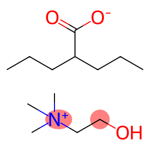 Ethanaminium, 2-hydroxy-N,N,N-trimethyl-, 2-propylpentanoate (1:1)