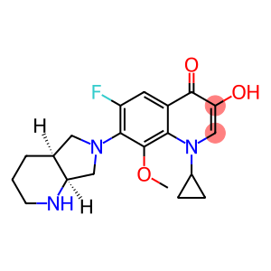 4(1H)-Quinolinone, 1-cyclopropyl-6-fluoro-3-hydroxy-8-methoxy-7-[(4aS,7aS)-octahydro-6H-pyrrolo[3,4-b]pyridin-6-yl]-