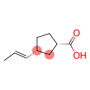 Cyclopentanecarboxylic acid, 3-(1-propenyl)-, [1alpha,3alpha(E)]- (9CI)