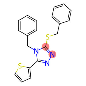 4-苄基-3-(苄基硫代)-5-(噻吩-2-基)-4H-1,2,4-三唑