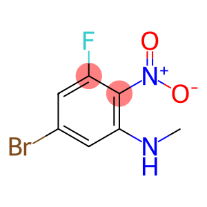 N-(5-Bromo-3-fluoro-2-nitrophenyl)methylamine, 4-Bromo-2-fluoro-6-(methylamino)nitrobenzene