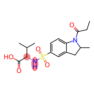 3-甲基-2-{[(2-甲基-1-丙酰-2,3-二氢-1H-吲哚-5-基)磺酰基]氨基}丁酸