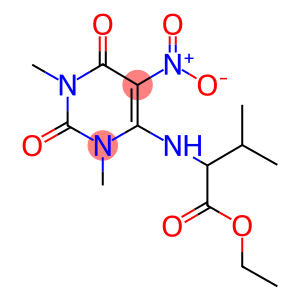 ethyl 2-({5-nitro-1,3-dimethyl-2,6-dioxo-1,2,3,6-tetrahydro-4-pyrimidinyl}amino)-3-methylbutanoate