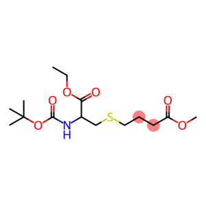 Butanoic acid, 4-[[2-[[(1,1-dimethylethoxy)carbonyl]amino]-3-ethoxy-3-oxopropyl]thio]-, methyl ester