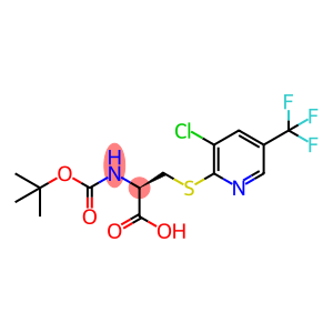 2-[(TERT-BUTOXYCARBONYL)AMINO]-3-([3-CHLORO-5-(TRIFLUOROMETHYL)-2-PYRIDINYL]SULFANYL)PROPANOIC ACID