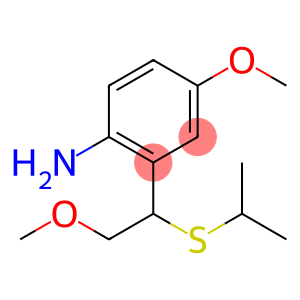 Benzenamine, 4-methoxy-2-[2-methoxy-1-[(1-methylethyl)thio]ethyl]-