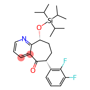 (6R,9R)-6-(2,3-DIFLUOROPHENYL)-9-TRI(PROPAN-2-YL)SILYLOXY-6,7,8,9-TETRAHYDROCYCLOHEPTA[B]PYRIDIN-5-O