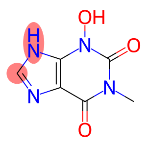 1H-Purine-2,6-dione, 3,9-dihydro-3-hydroxy-1-methyl-