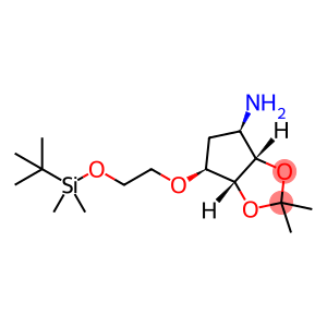 (3aS,4R,6S,6aR)-6-(2-((tert-butyldimethylsilyl)oxy)ethoxy)-2,2-dimethyltetrahydro-3aH-cyclopenta[d][1,3]dioxol-4-amine