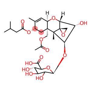 β-D-Glucopyranosiduronic acid, (3α,4β,8α)-15-(acetyloxy)-12,13-epoxy-3-hydroxy-8-(3-methyl-1-oxobutoxy)trichothec-9-en-4-yl