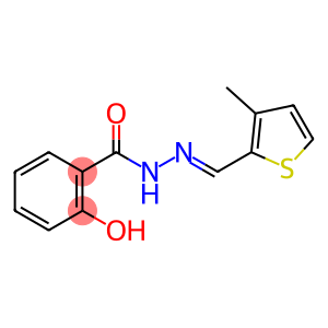 2-hydroxy-N'-[(3-methyl-2-thienyl)methylene]benzohydrazide