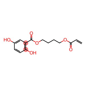 Benzoic acid, 2,5-dihydroxy-, 4-[(1-oxo-2-propen-1-yl)oxy]butyl ester