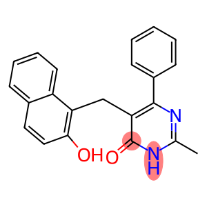 4(3H)-Pyrimidinone,5-[(2-hydroxy-1-naphthalenyl)methyl]-2-methyl-6-phenyl-